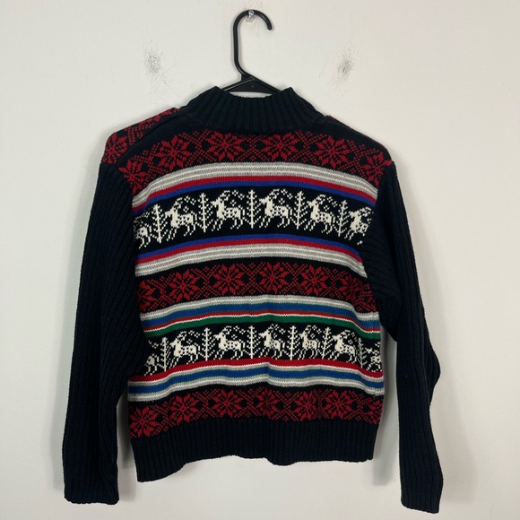 Vintage Liz Claiborne Petites Cotton Christmas Sweater Sz SP - Picture 11 of 12